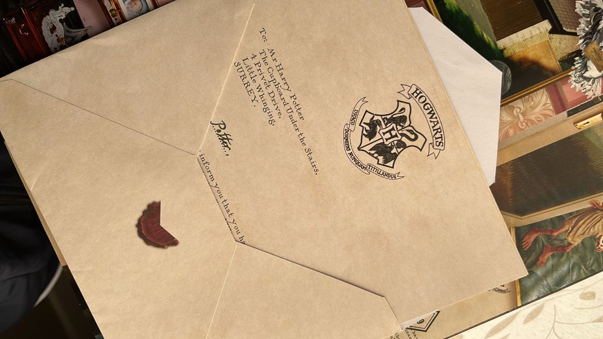 Welcome letter with a wax seal